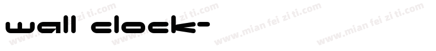 wall clock字体转换